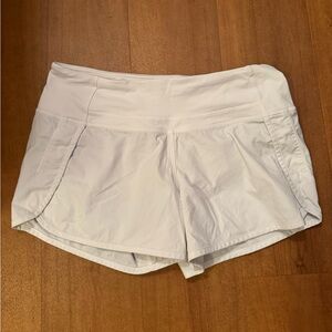 Lululemon Speed Up Shorts Size 4 White